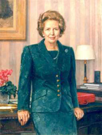 painting of Margaret Thatcher
