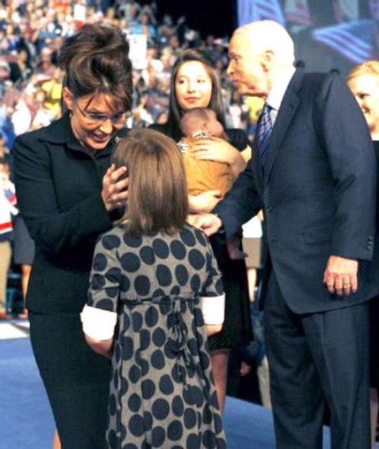 proud mother Sarah Palin