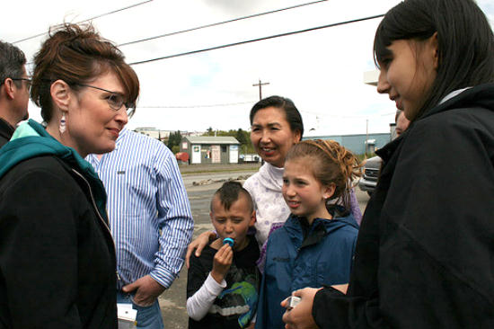 Sarah Palin getting it on with the people