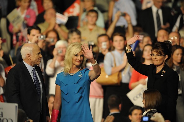 John and Cindy McCain, Sarah Palin