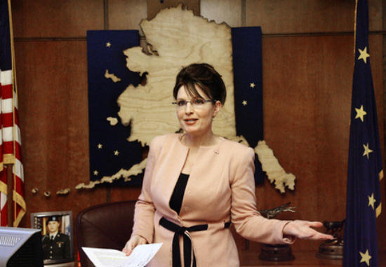 Governor Sarah Palin in her office