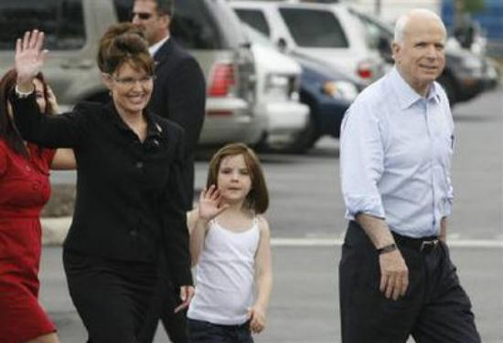 Sarah Palin, Piper Palin, John McCain