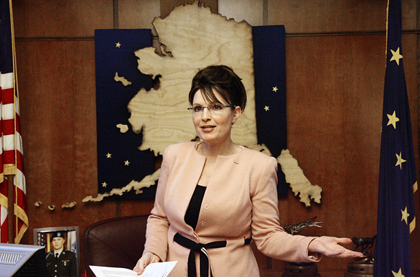Governor Sarah Palin on the job