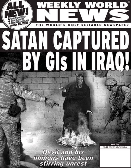 Satan captured by US soldiers in Iraq
