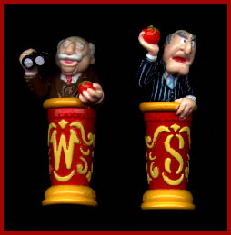 Statler and Waldorf Muppet toys
