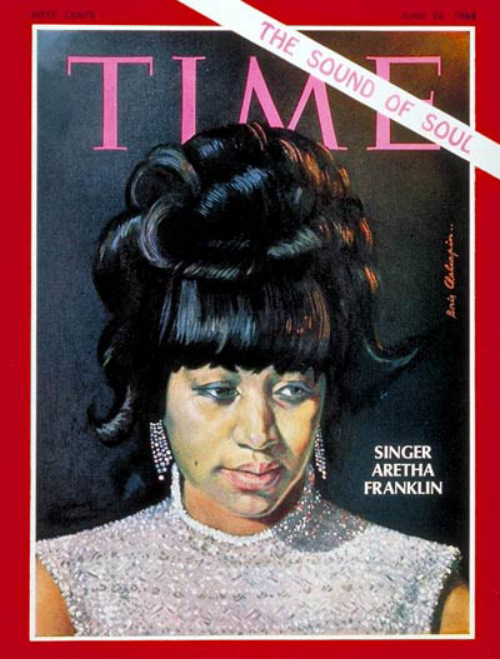 Aretha Franklin on the cover of Time magazine