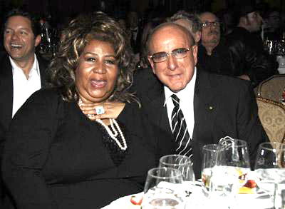 Clive Davis and Aretha Franklin photo