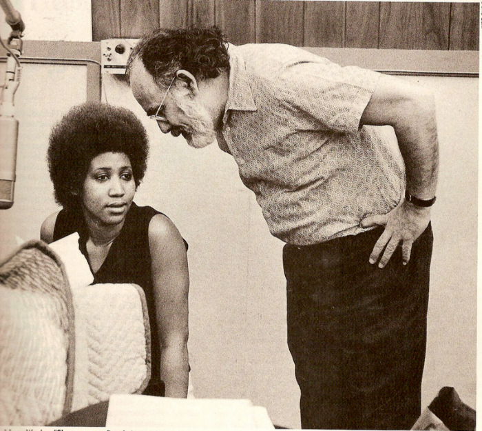 Aretha Franklin in the studio