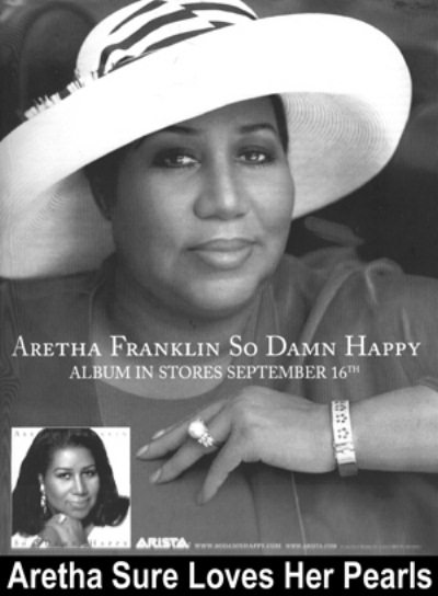 Aretha Franklin is so damn happy