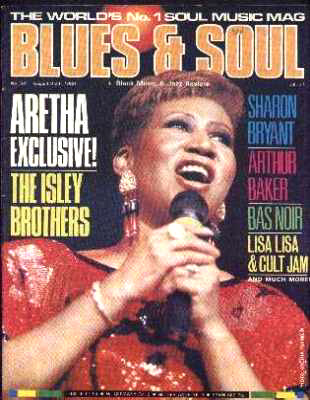 Blues and Soul magazine cover with Aretha Franklin