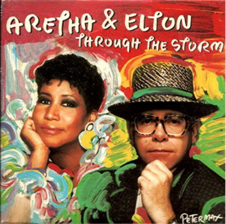 Aretha Franklin and Elton John picture