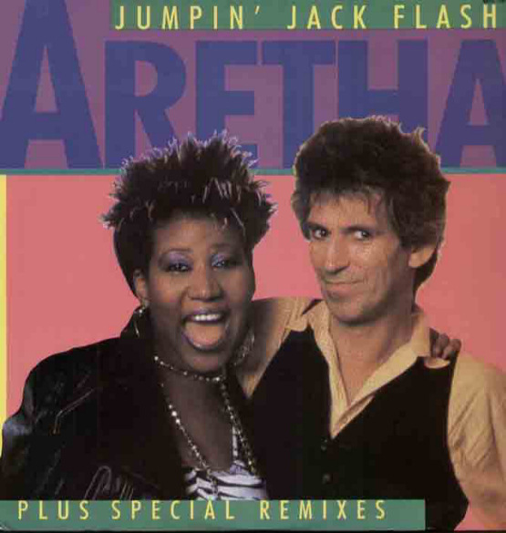 Keith Richards and Aretha Franklin image