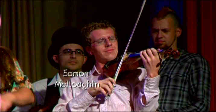 Eamon McLoughlin playing fiddle