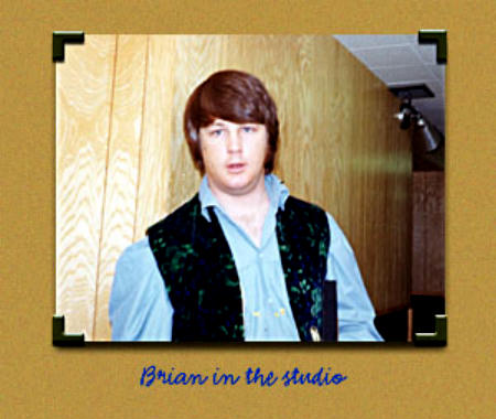 young Brian Wilson in the studio