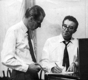 George Martin and Peter Sellers