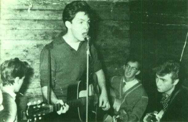 young Paul McCartney and the Quarrymen, including John Lennon