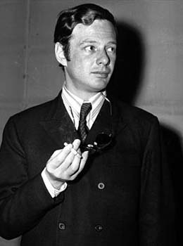 Brian Epstein smoking a cigarette