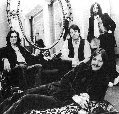 The Beatles in the 1960s John Lennon, Paul McCartney, George Harrison and Richard Starkey