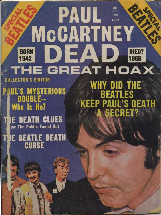 Paul McCartney dead - special Beatles magazine cover