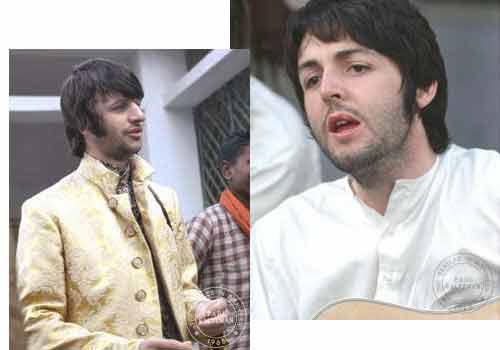 Paul McCartney and Richard Starkey at Rishikesh
