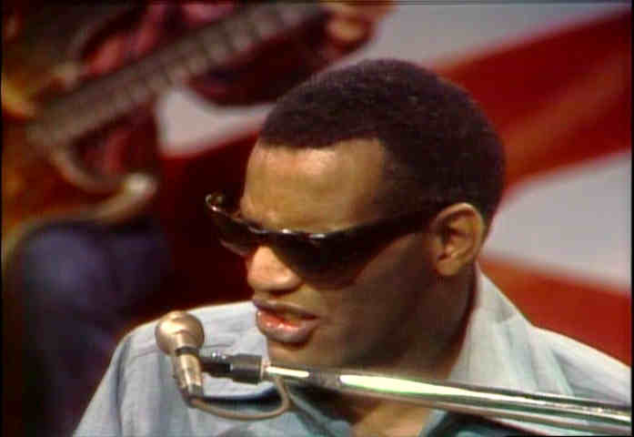 1970 closeup picture of Ray Charles on Hee Haw