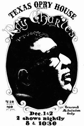 Ray Charles concert poster