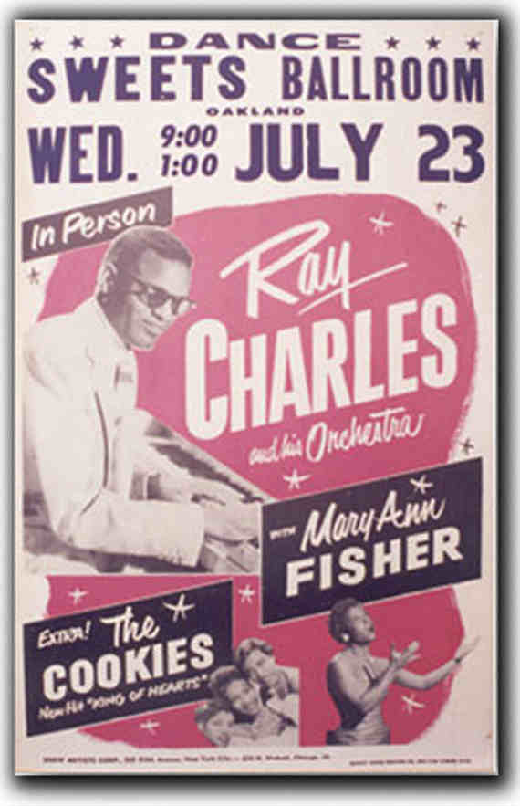 Ray Charles concert poster