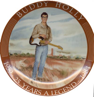 Buddy Holly commemorative plate
