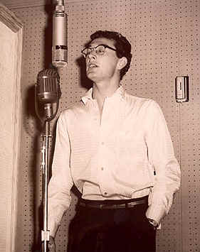 Buddy Holly on the mic