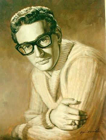Buddy Holly painting