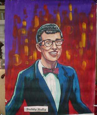 painting of Buddy Holly