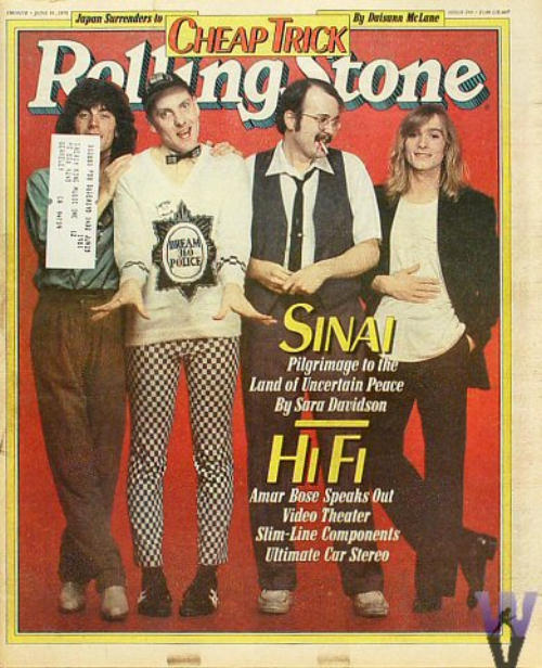 Cheap Trick on the cover of the Rolling Stone