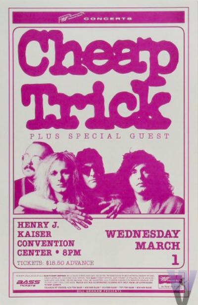 Cheap Trick concert poster