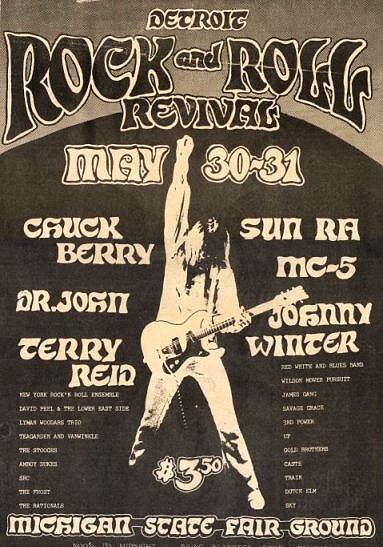 Chuck Berry and Sun Ra concert poster