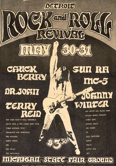 Chuck Berry and Sun Ra concert poster