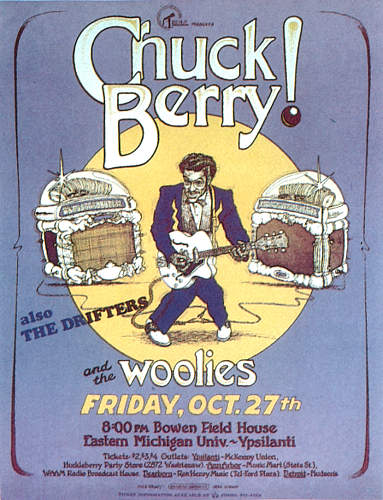 Chuck Berry concert poster