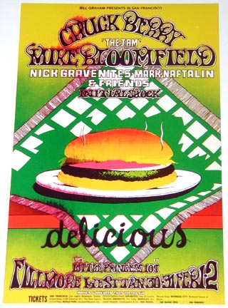 Chuck Berry Fillmore concert poster