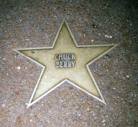 Chuck Berry on the Walk of Fame
