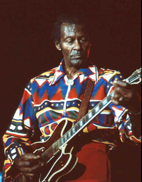 Charles Edward Anderson Berry playing guitar