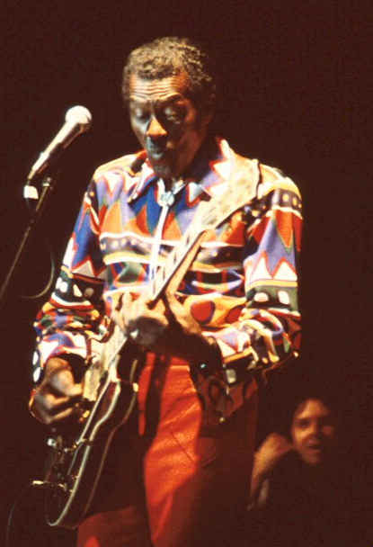 Chuck Berry makes a funny face