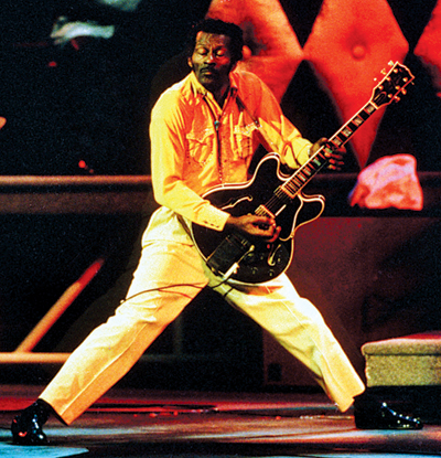 Chuck Berry does a split