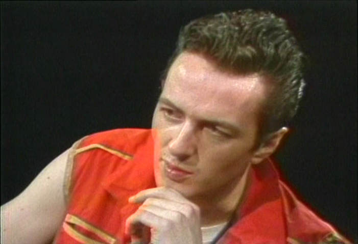 thoughtful pose from Joe Strummer