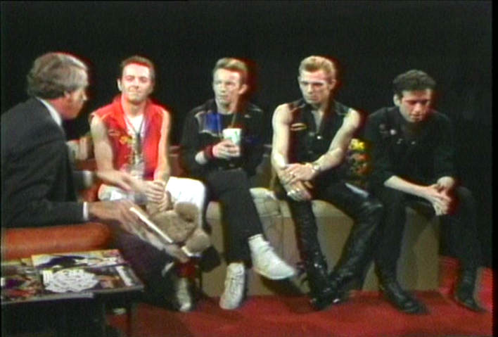 Tom Snyder with the Clash, 1981 image