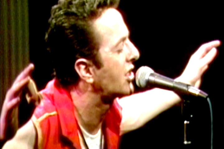 Joe Strummer on the mic