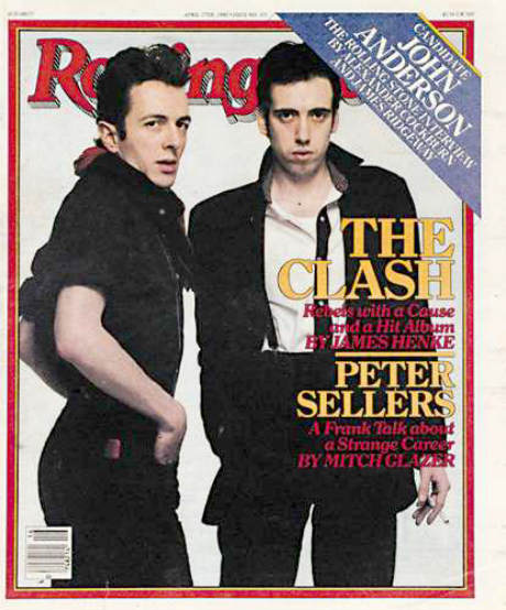 The Clash on the cover of Rolling Stone, 1980