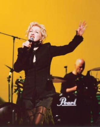 Cyndi Lauper on stage