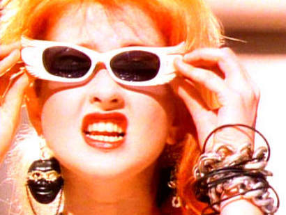 Cyndi Lauper and shades