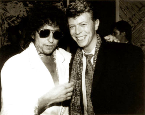 David Bowie and Bob Dylan image
