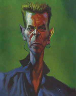 David Bowie caricature