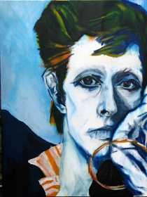 painting of David Bowie